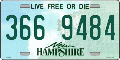 NH license plate 3669484