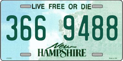 NH license plate 3669488