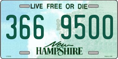 NH license plate 3669500
