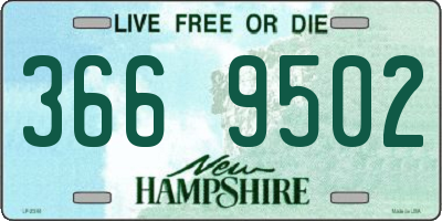 NH license plate 3669502