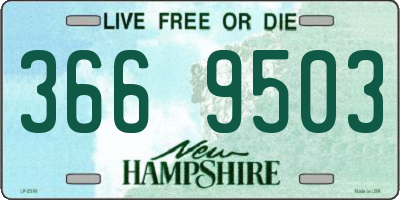 NH license plate 3669503