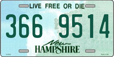 NH license plate 3669514