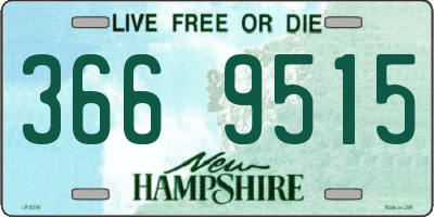 NH license plate 3669515