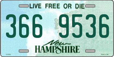 NH license plate 3669536
