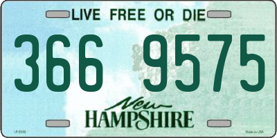 NH license plate 3669575