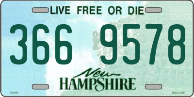 NH license plate 3669578