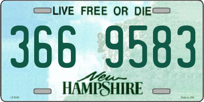 NH license plate 3669583