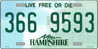 NH license plate 3669593