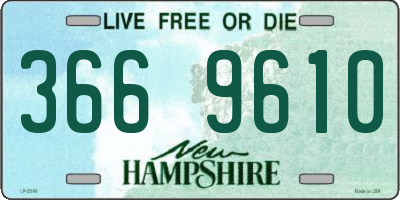 NH license plate 3669610