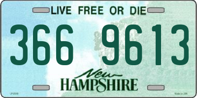 NH license plate 3669613