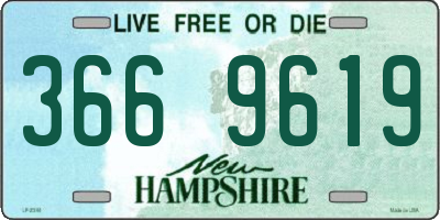NH license plate 3669619