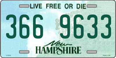 NH license plate 3669633