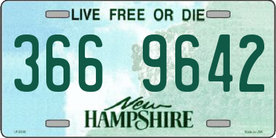 NH license plate 3669642