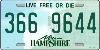 NH license plate 3669644