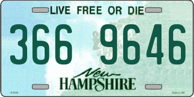 NH license plate 3669646