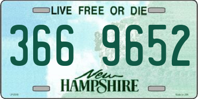 NH license plate 3669652