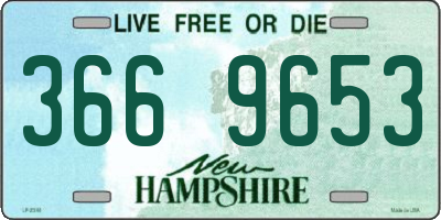 NH license plate 3669653