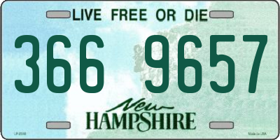 NH license plate 3669657