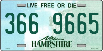 NH license plate 3669665