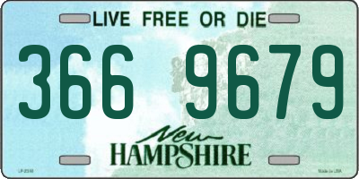 NH license plate 3669679