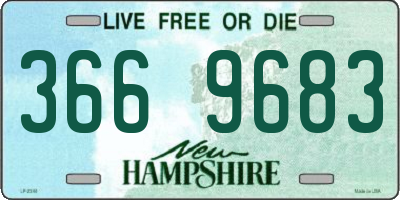 NH license plate 3669683