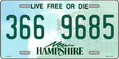 NH license plate 3669685