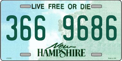 NH license plate 3669686