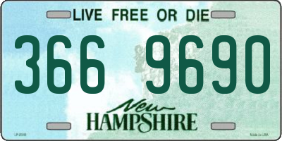 NH license plate 3669690