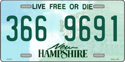 NH license plate 3669691
