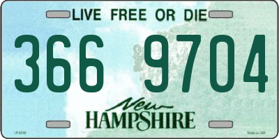 NH license plate 3669704