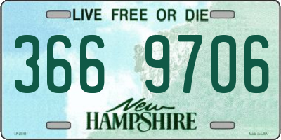NH license plate 3669706