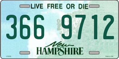 NH license plate 3669712