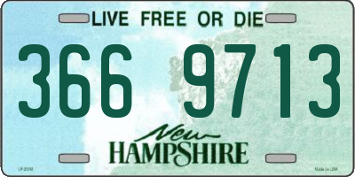 NH license plate 3669713