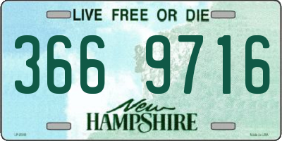 NH license plate 3669716