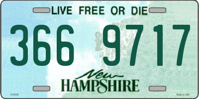 NH license plate 3669717