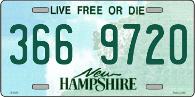 NH license plate 3669720
