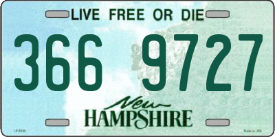 NH license plate 3669727