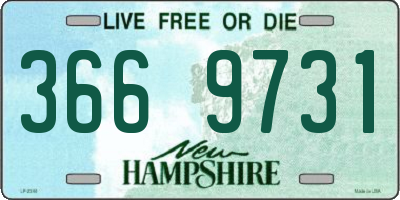 NH license plate 3669731