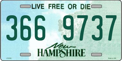 NH license plate 3669737