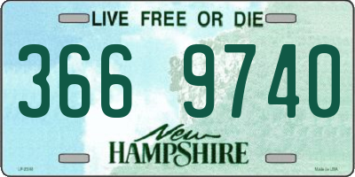 NH license plate 3669740