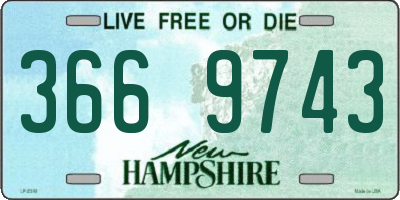 NH license plate 3669743