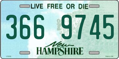 NH license plate 3669745