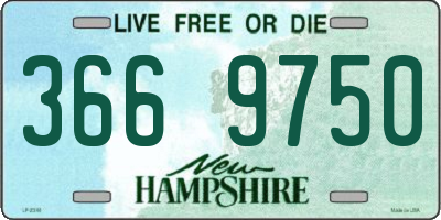 NH license plate 3669750
