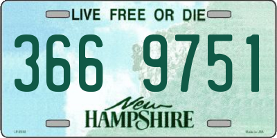 NH license plate 3669751