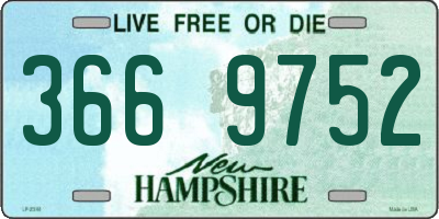 NH license plate 3669752