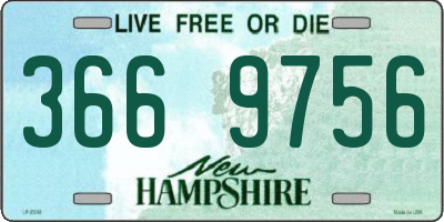 NH license plate 3669756