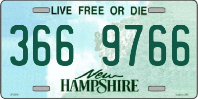 NH license plate 3669766