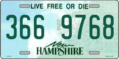 NH license plate 3669768