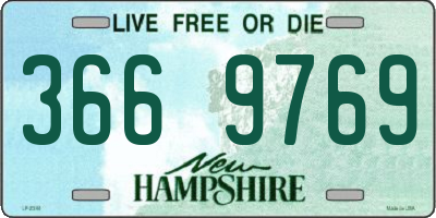NH license plate 3669769