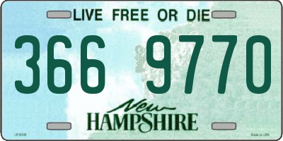 NH license plate 3669770